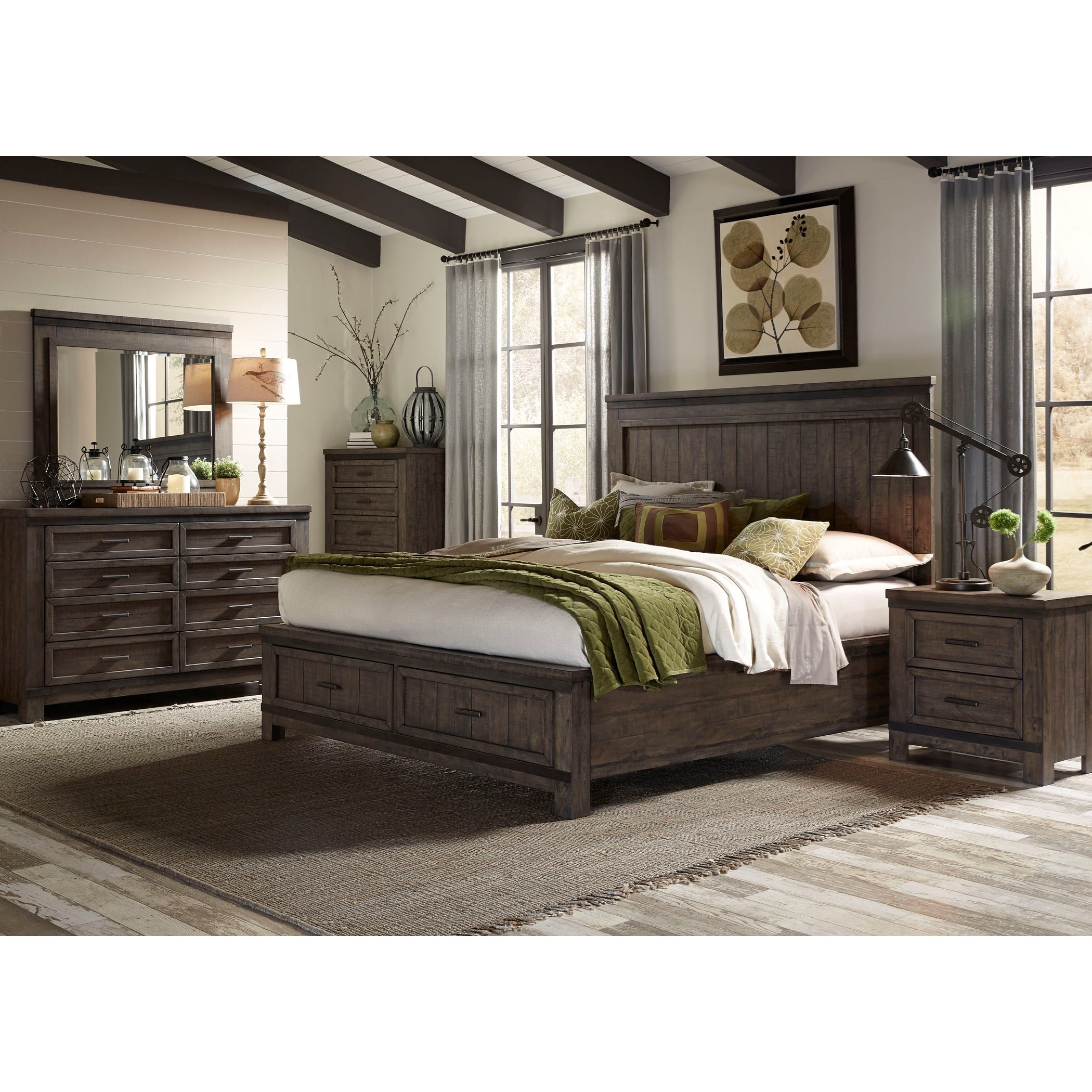Industrial king bedroom set hot sale